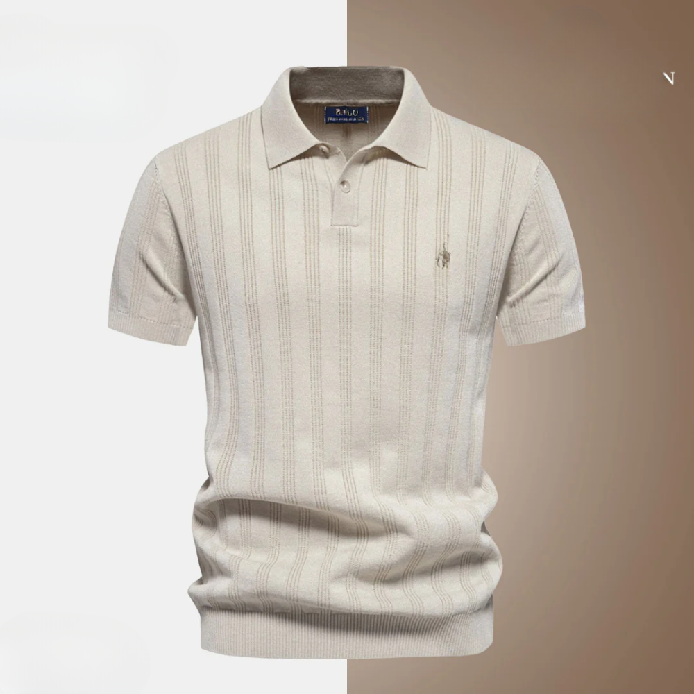 Men’s Textured Polo Shirt by