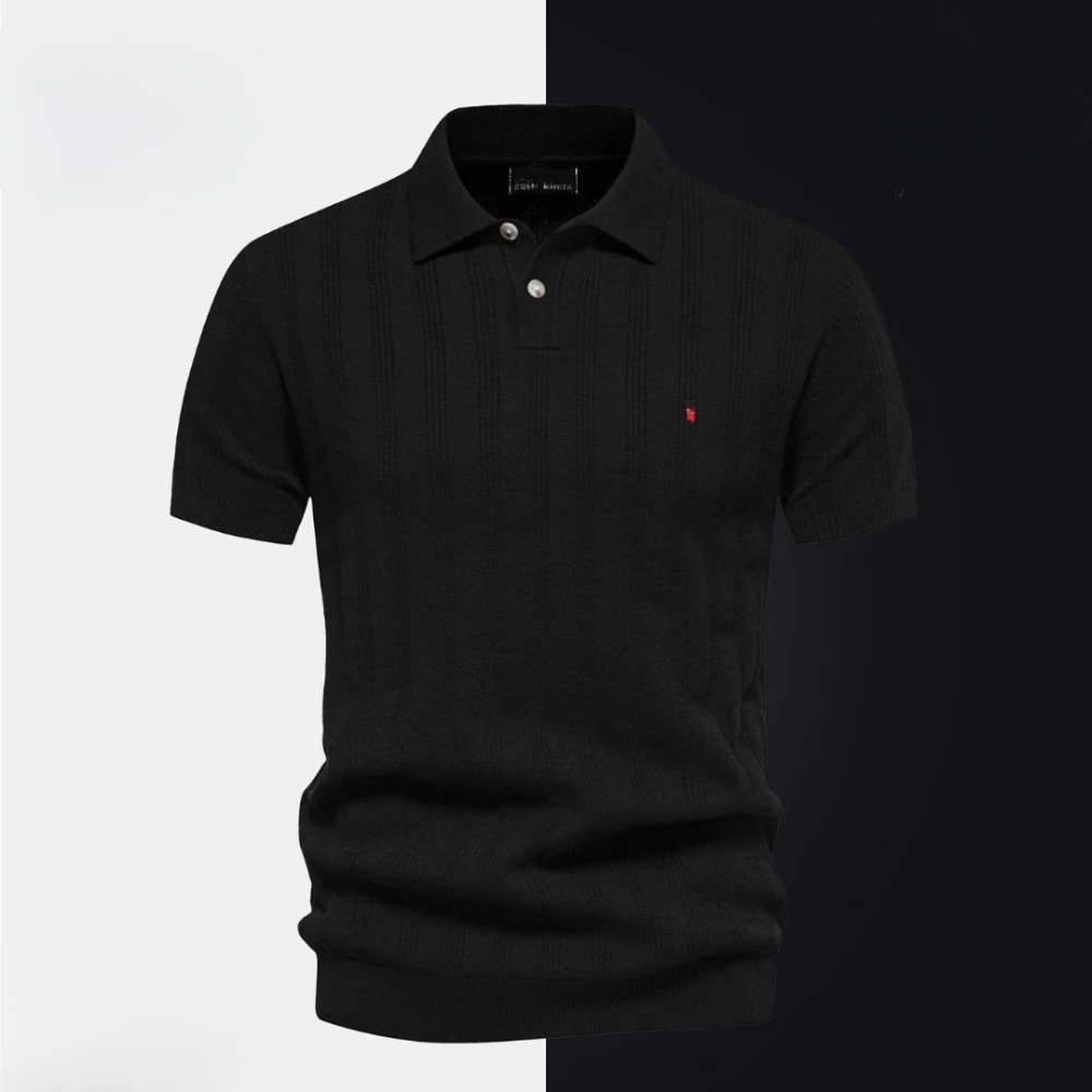 Men’s Textured Polo Shirt by