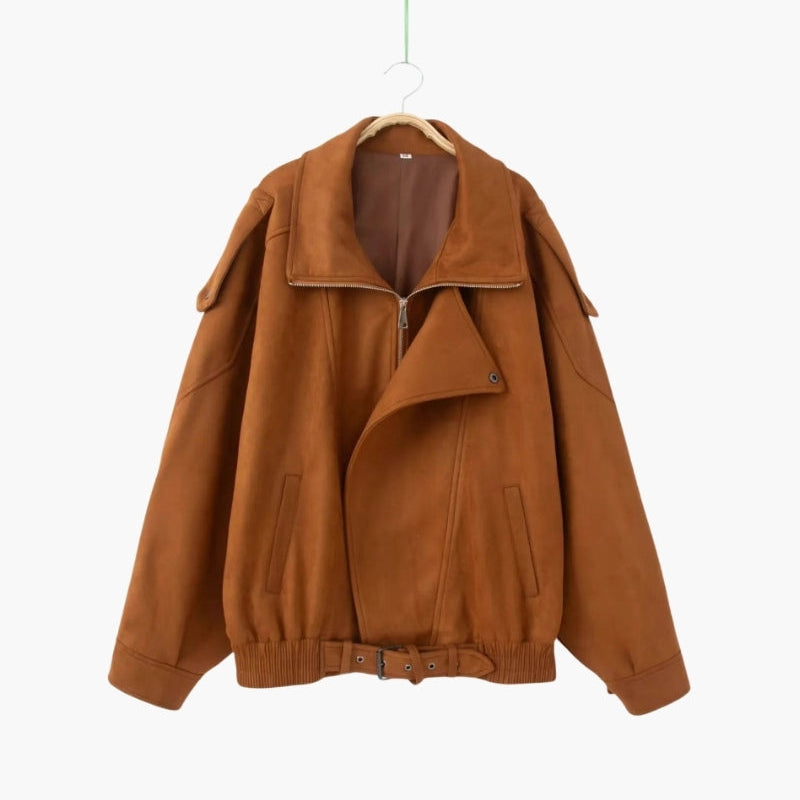 Vintage Suede Drape Jacket