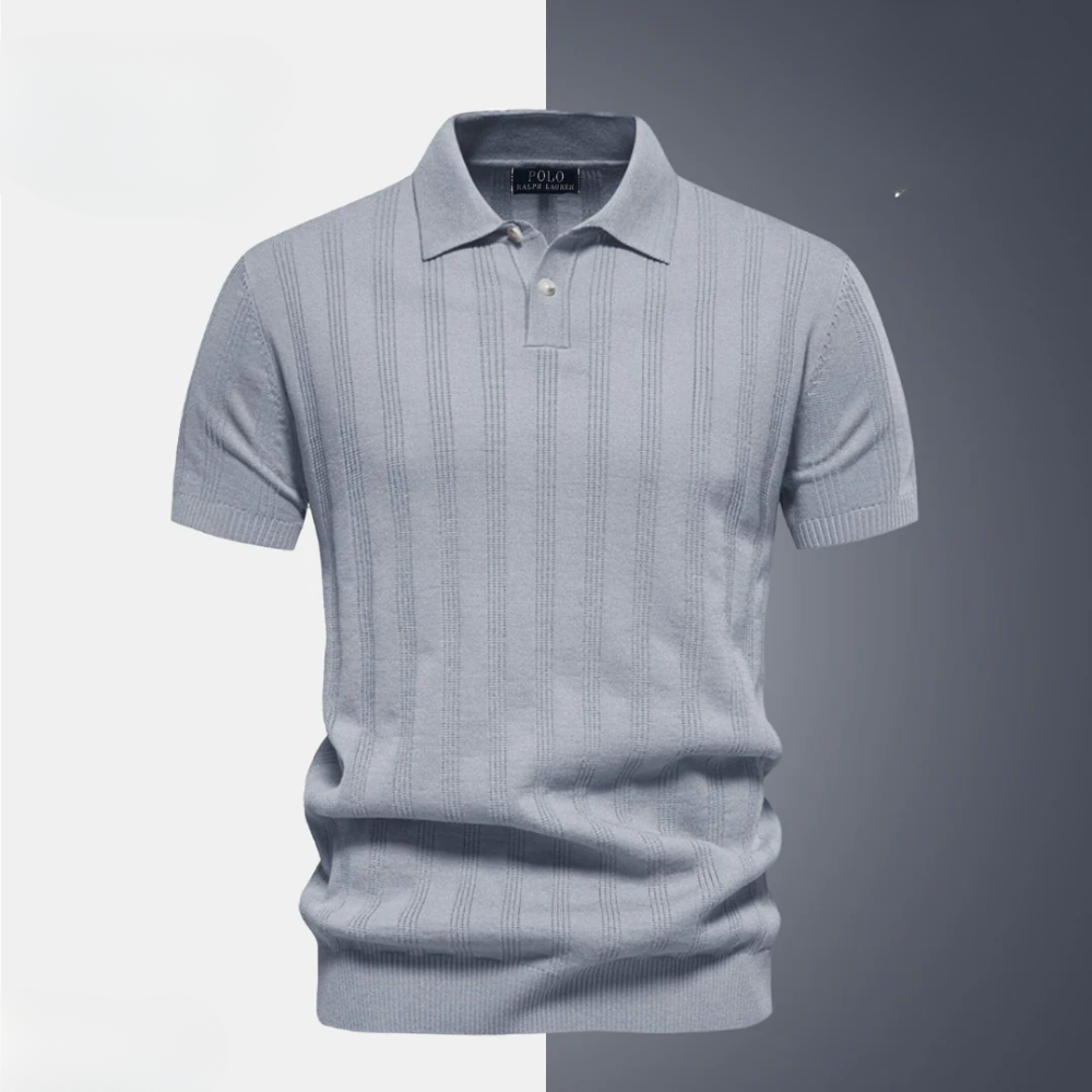 Men’s Textured Polo Shirt by