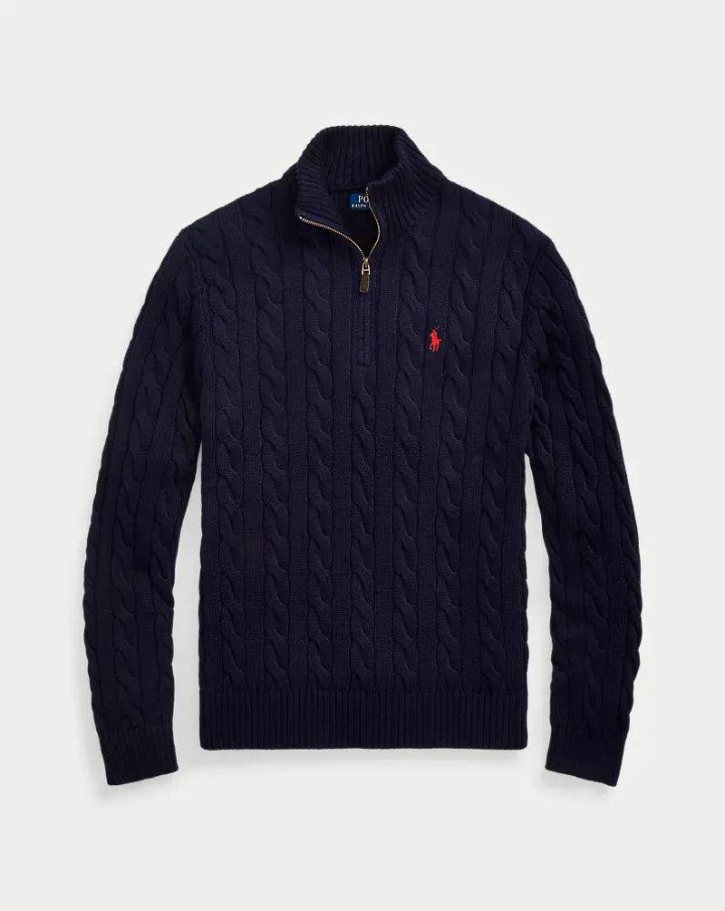 Nur für kurze Zeit: Sichern Sie sich 60 % Rabatt auf den Polo RL Quarter Zip Pullover!