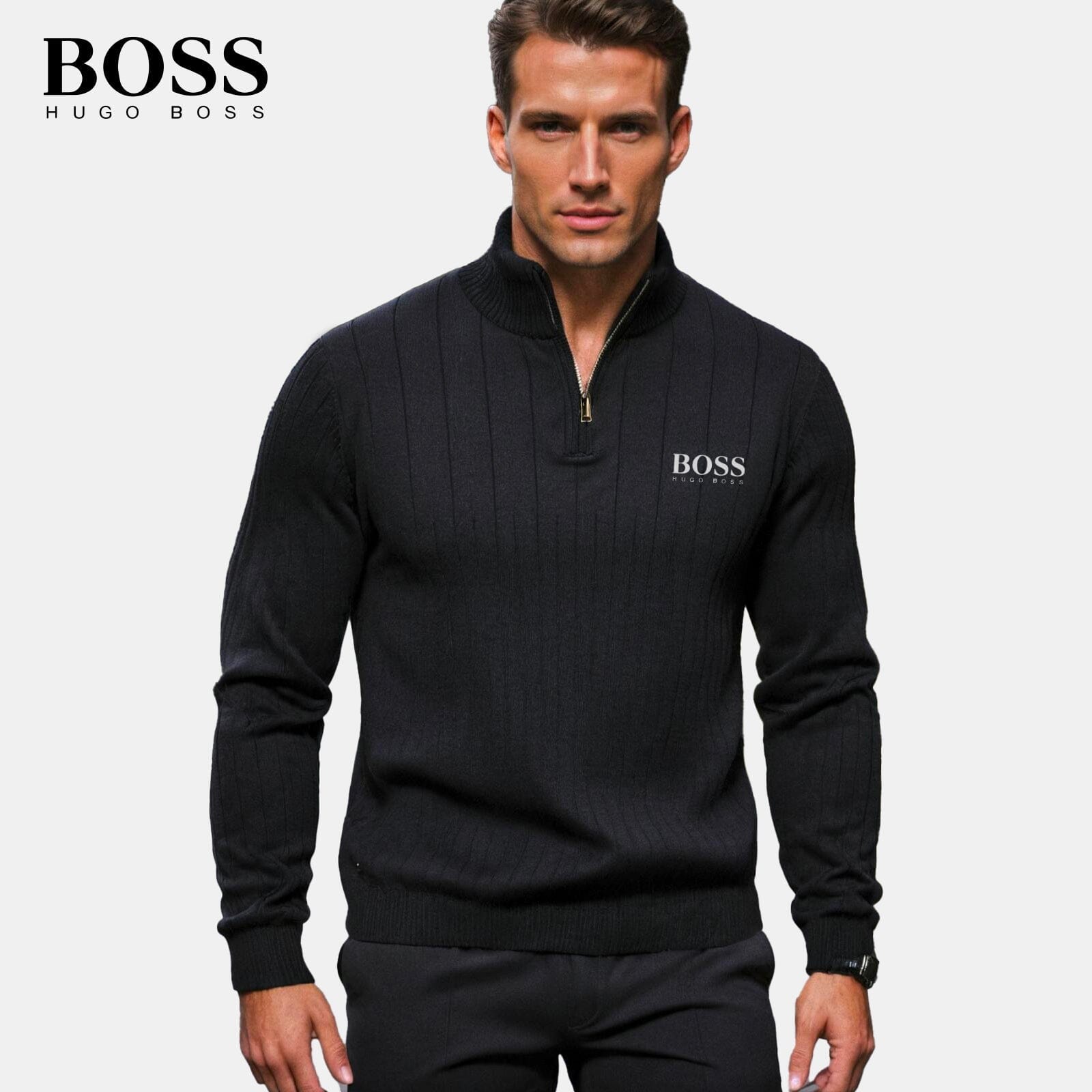 Stylish men's sweater with zipper – now at a special price!